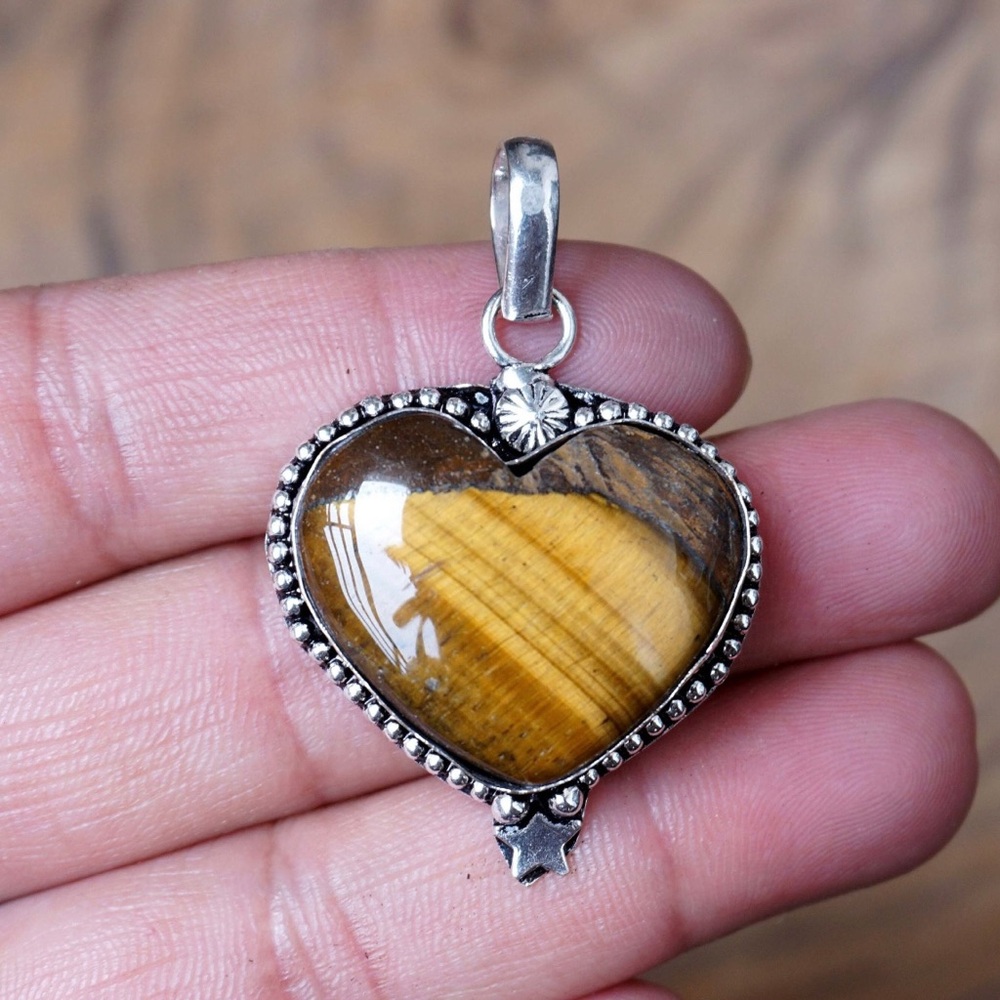 tigers eye pendant
